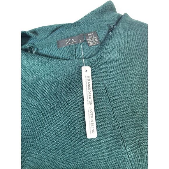 RDI Sleeved Poncho Sweater Enchanted Forrest Green NWT - Picture 5 of 6